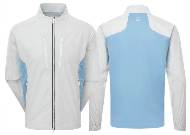FootJoy Hydro Innovation Arcus Herren Jacke, oyster grey/mid blue