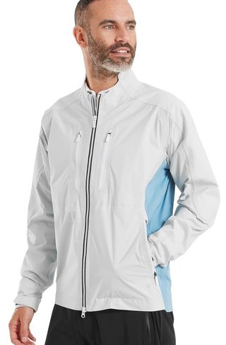 FootJoy Hydro Innovation Arcus Herren Jacke, oyster grey/mid blue