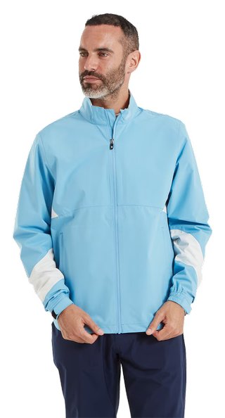 FootJoy HydroLite X Herren Jacke, mid blue/oyster grey