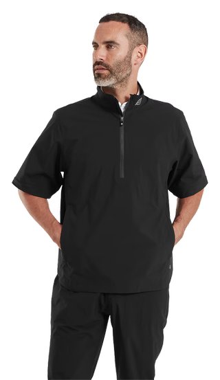 FootJoy HydroLite X Herren Regenjacke kurzarm, schwarz