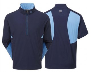 FootJoy HydroLite X Herren Regenoberteil, kurzärmelig, navy/mid blue