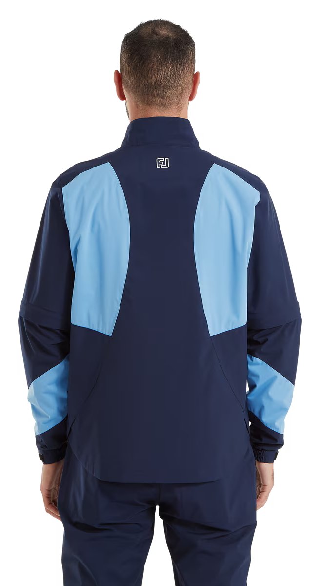FootJoy HydroLite X Short Sleeve Rain Herren Regenhemd, navy/mittelblau