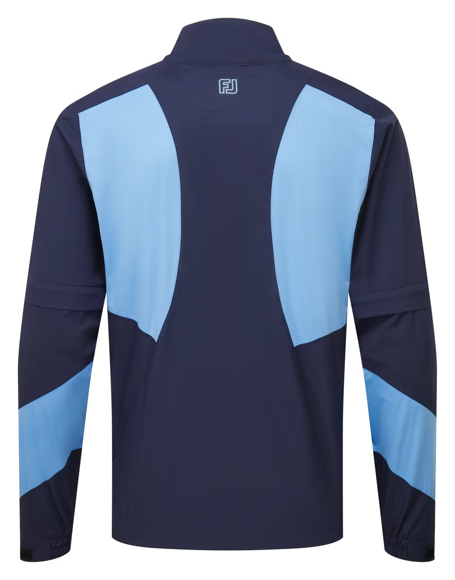 FootJoy HydroLite X Short Sleeve Rain Herren Regenhemd, navy/mittelblau