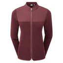 FootJoy MicroFleece Full-Zip Midlayer Damen Sweatshirt, port