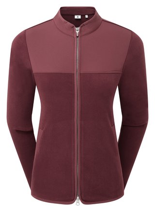 FootJoy MicroFleece Full-Zip Midlayer Damen Sweatshirt, port