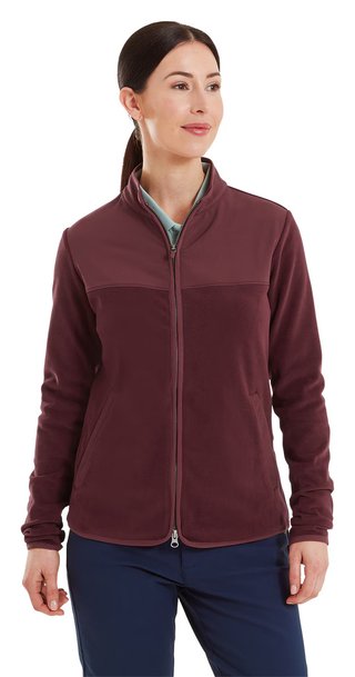 FootJoy MicroFleece Full-Zip Midlayer Damen Sweatshirt, port