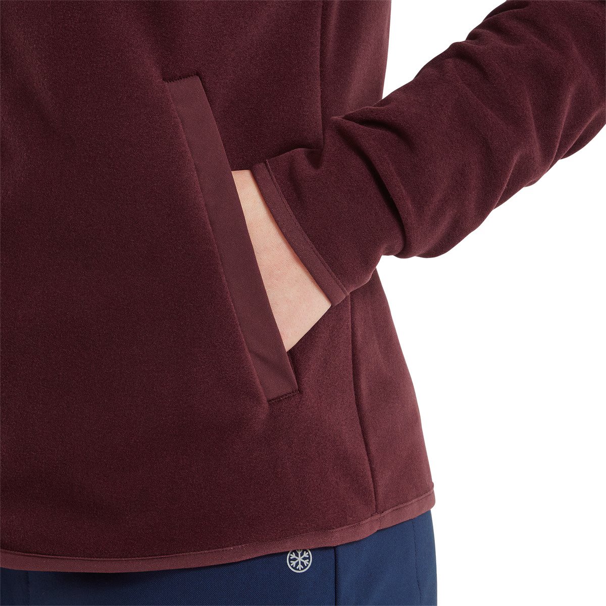 FootJoy MicroFleece Full-Zip Midlayer Damen Sweatshirt, port