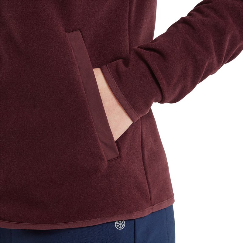 FootJoy MicroFleece Full-Zip Midlayer Damen Sweatshirt, port