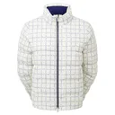 FootJoy ThermoSeries Insulated Damen Jacke, off white/navy distressed plaid