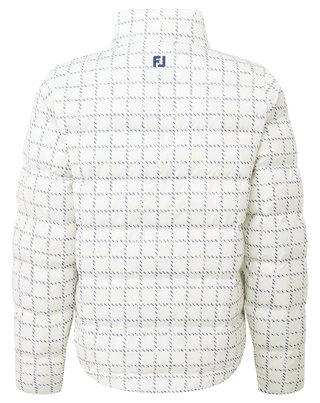 FootJoy ThermoSeries Insulated Damen Jacke, off white/navy distressed plaid