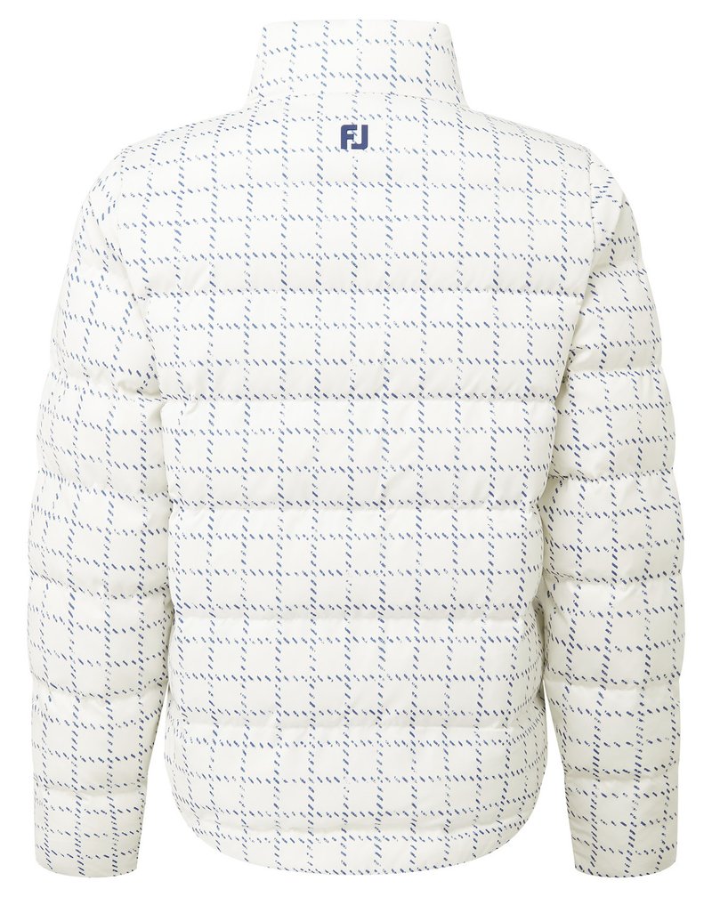 FootJoy ThermoSeries Insulated Damen Jacke, off white/navy distressed plaid