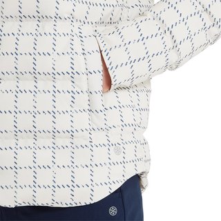 FootJoy ThermoSeries Insulated Damen Jacke, off white/navy distressed plaid