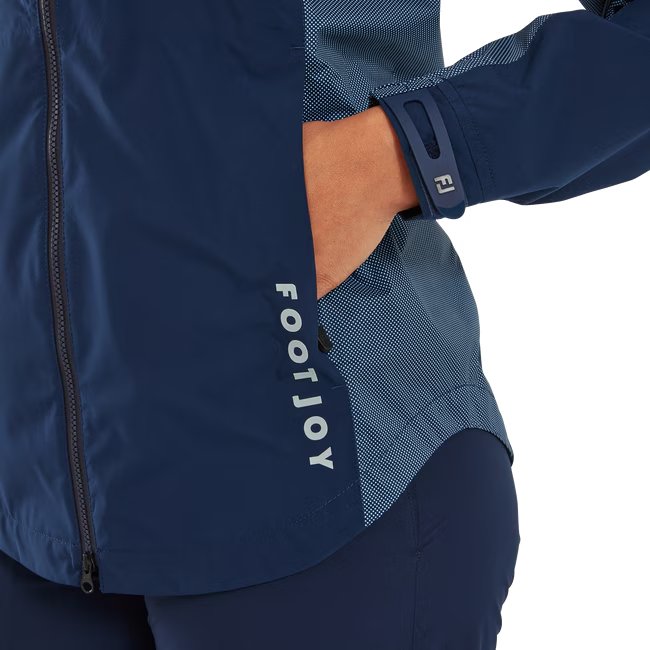 FootJoy HydroLite X Damen Jacke, Navy/White Dot