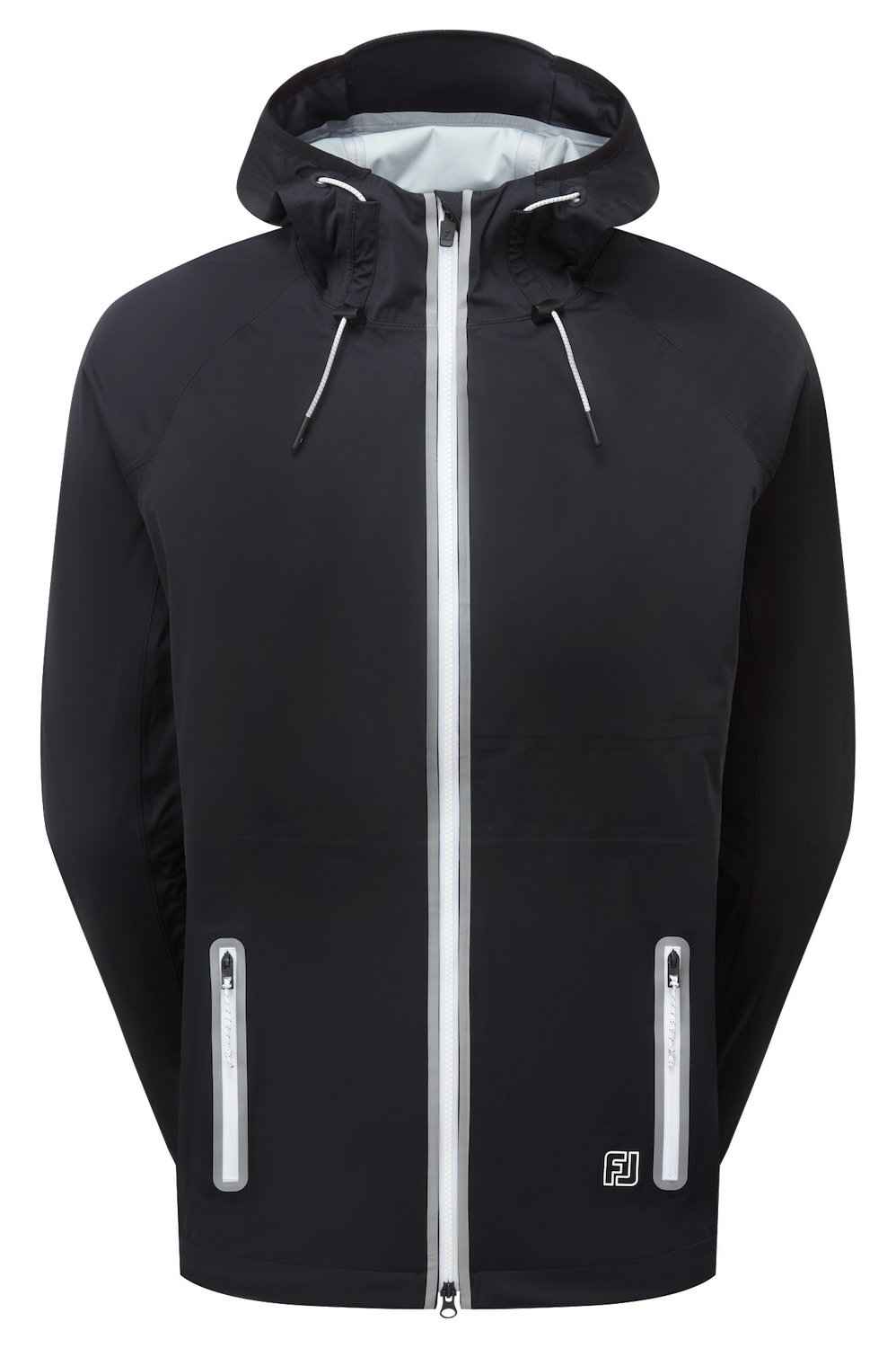 FootJoy HydroKnit Damen Jacke, Schwarz/Grau/Weiß