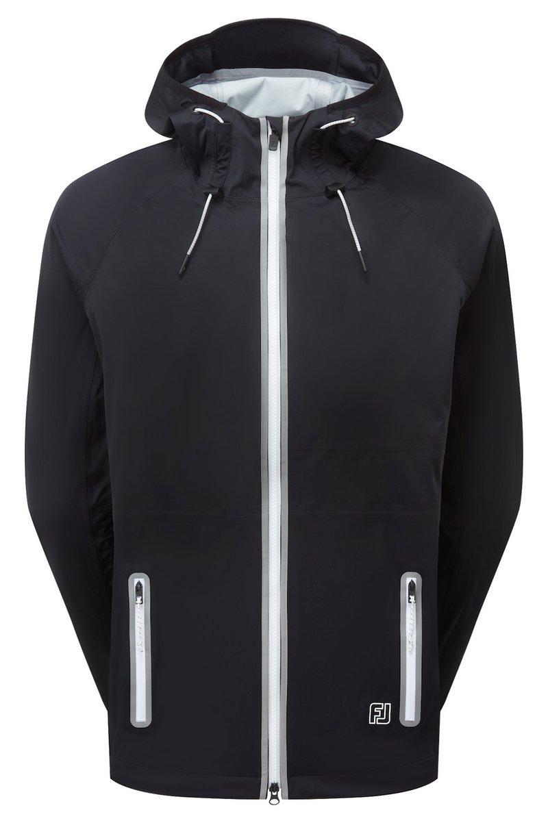 FootJoy HydroKnit Damen Jacke, Schwarz/Grau/Weiß