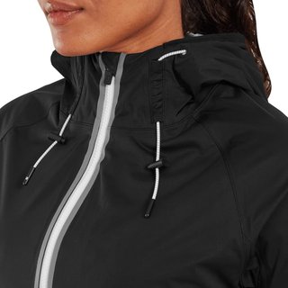 FootJoy HydroKnit Damen Jacke, Schwarz/Grau/Weiß