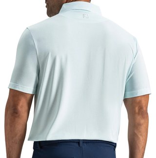 FootJoy Heritage Logo Lisle Herren Polo, white/mint julep