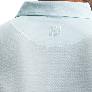 FootJoy Heritage Logo Lisle Herren Polo, white/mint julep