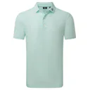 FootJoy Heritage Logo Lisle Herren Polo, white/mint julep