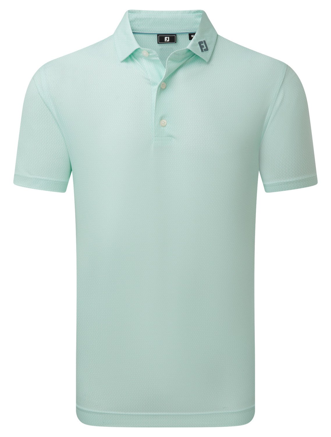 FootJoy Heritage Logo Lisle Herren Polo, white/mint julep