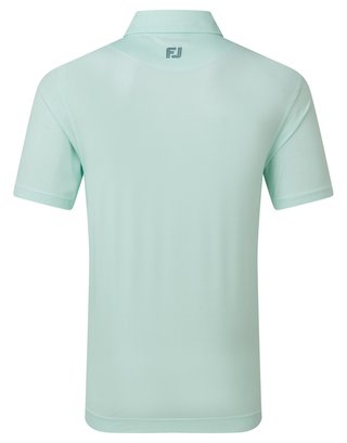 FootJoy Heritage Logo Lisle Herren Polo, white/mint julep