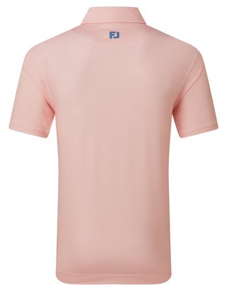 FootJoy Heritage Logo Lisle Herren Polo, weiß/peach