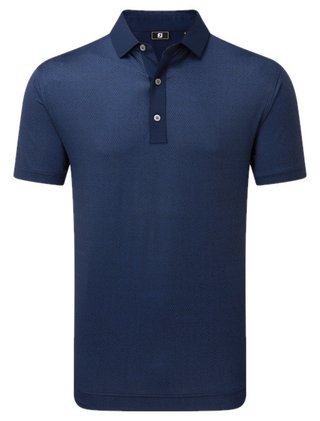 FootJoy Tailor Texture Lisle Herren Poloshirt, navy tonal