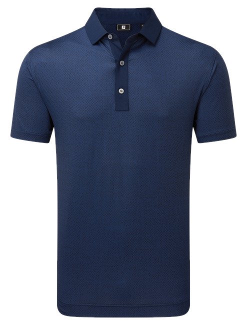 FootJoy Tailor Texture Lisle Herren Poloshirt, navy tonal