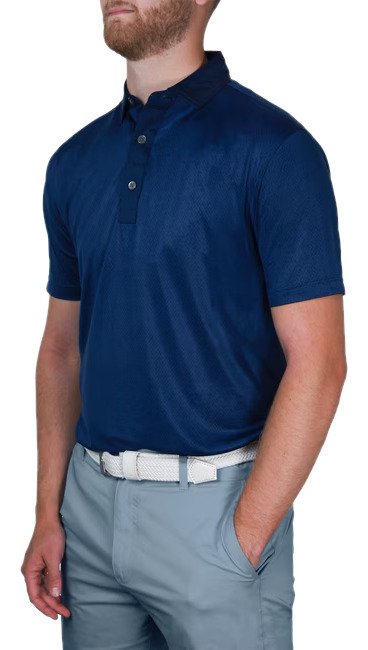 FootJoy Tailor Texture Lisle Herren Poloshirt, navy tonal