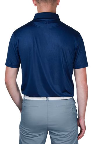 FootJoy Tailor Texture Lisle Herren Poloshirt, navy tonal
