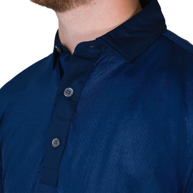 FootJoy Tailor Texture Lisle Herren Poloshirt, navy tonal