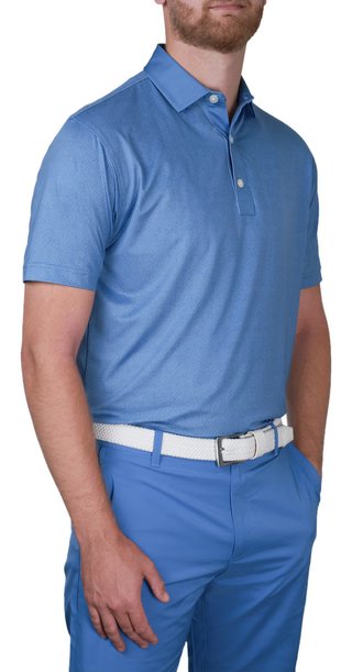 FootJoy Tailor Texture Lisle Herren Poloshirt, riviera tonal