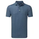 FootJoy Vegas Marker Lisle Herren Polo, mint julep/navy/wiward blue