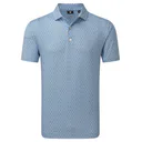 FootJoy Vegas Marker Lisle Herren Polo, weiß/riviera/peach
