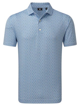 FootJoy Vegas Marker Lisle Herren Polo, weiß/riviera/peach