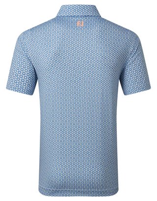 FootJoy Vegas Marker Lisle Herren Polo, weiß/riviera/peach
