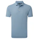 FootJoy Stretch Pique Herren Polo, Solid Winward Blue
