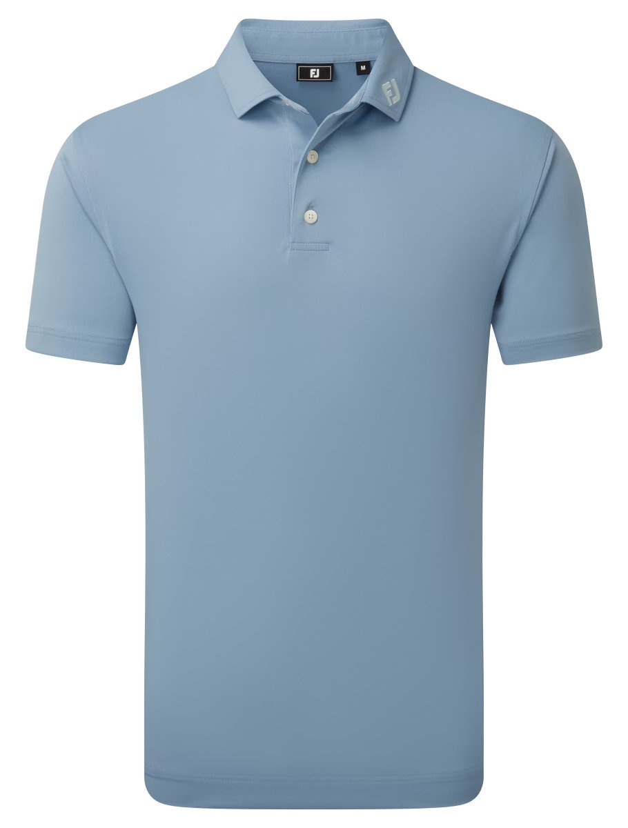 FootJoy Stretch Pique Herren Polo, Solid Winward Blue