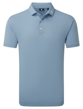 FootJoy Stretch Pique Herren Polo, Solid Winward Blue