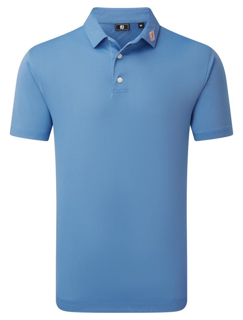 FootJoy Stretch Pique Solid Herren Polo, riviera