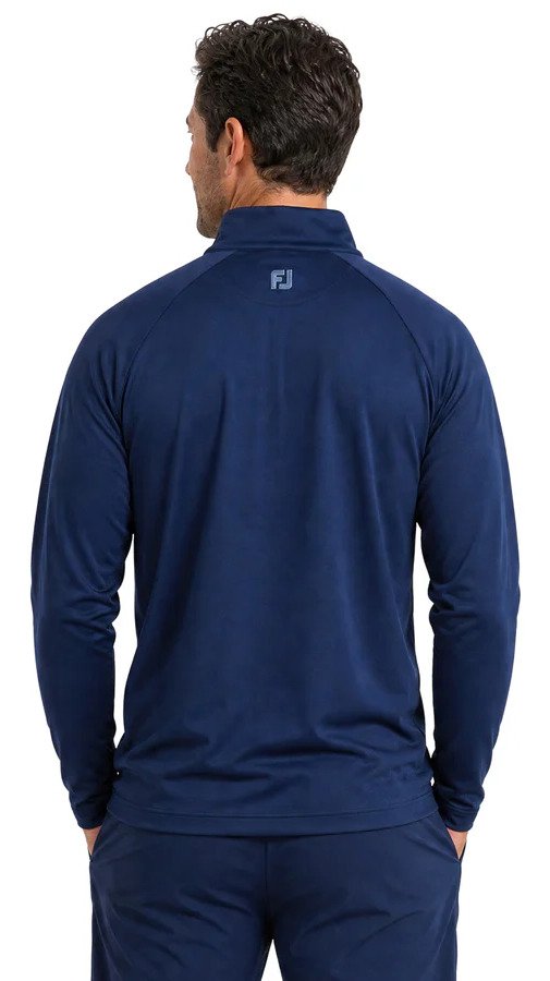 FootJoy Raglan H Block Chill-Out Midlayer Longsleeves Herren T-Shirt, Navy