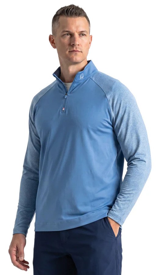 FootJoy Raglan H Block Chill-Out Midlayer Herren Longsleeves, riviera