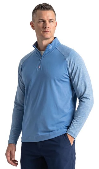 FootJoy Raglan H Block Chill-Out Midlayer Herren Longsleeves, riviera