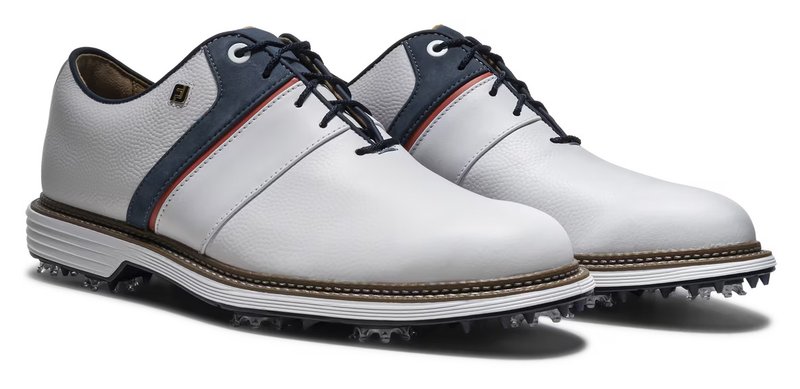 FootJoy Premiere Series - Packard Herren Golfschuhe, weiß/blau/nantucket red