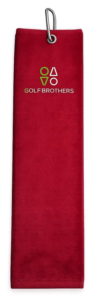 Golf Brothers Trifold Golfhandtuch, schwarz