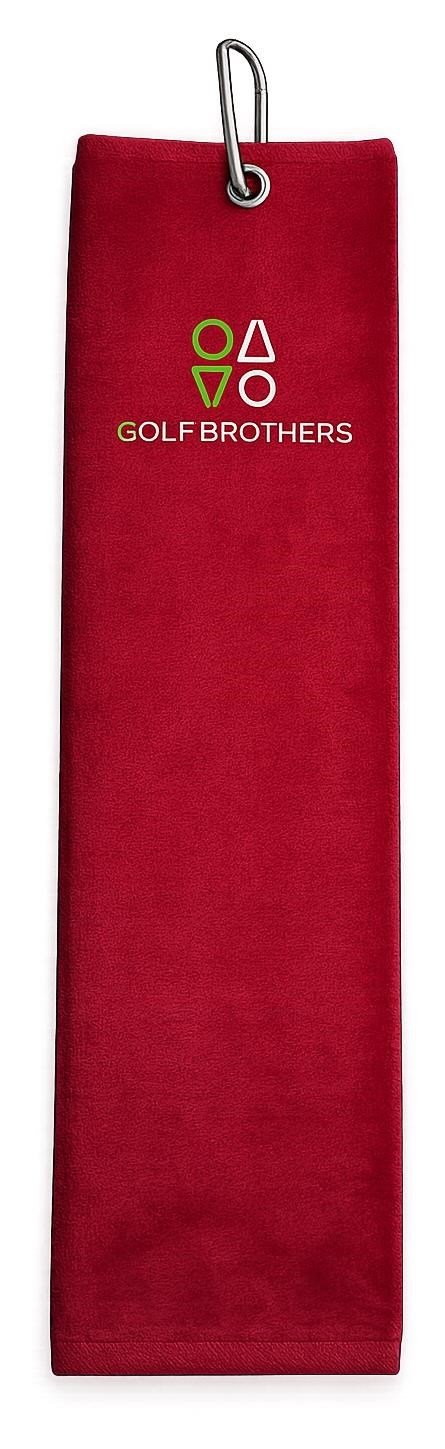 Golf Brothers Trifold Golfhandtuch, schwarz
