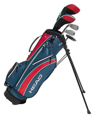 HEAD 5PC Junior Golfset, Graphit, +Standbag, rot/blau