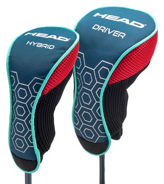 HEAD 5PC Junior Golfset, Graphit, +Standbag, rot/blau