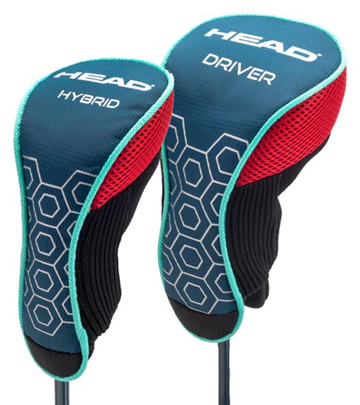 HEAD 5PC Junior Golfset, Graphit, +Standbag, rot/blau