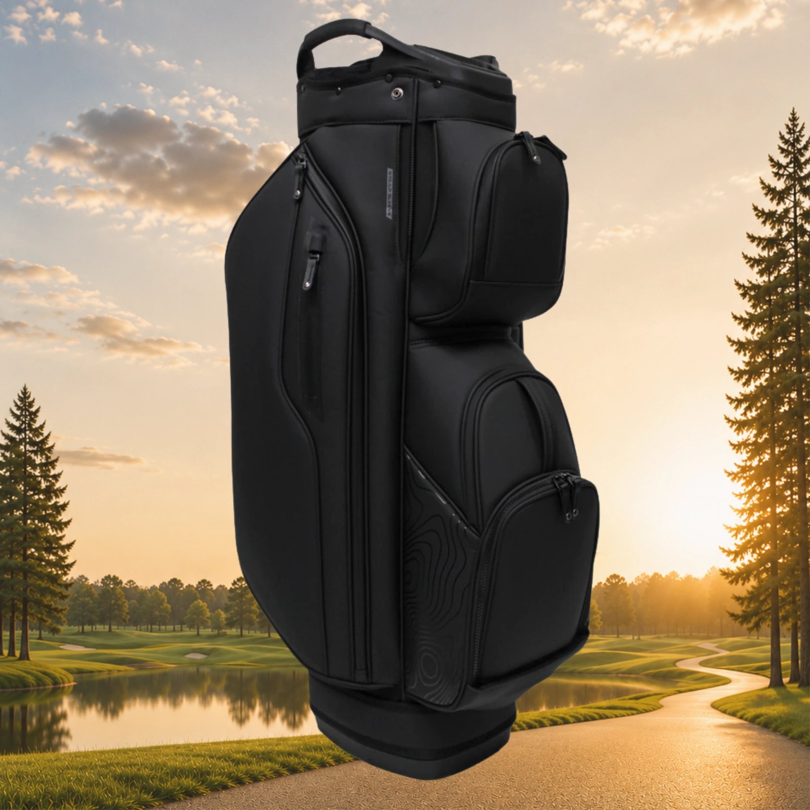 Head Golf PU Leather Premium Neutral NA Cartbag, Schwarz